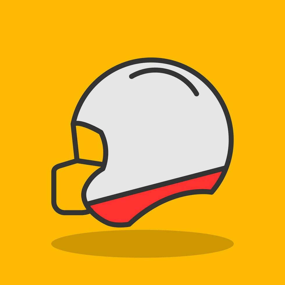 Football helmet Vector Icon Design
