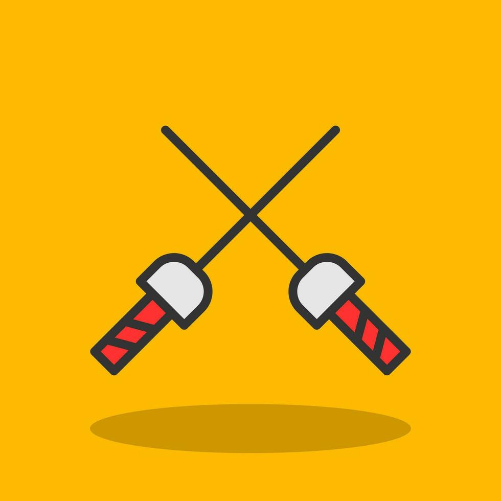 Fencing Vector Icon Design