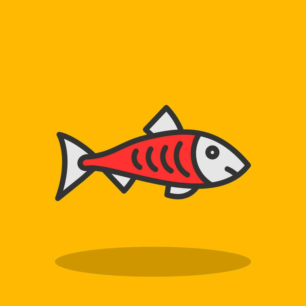 Salmon Vector Icon Design