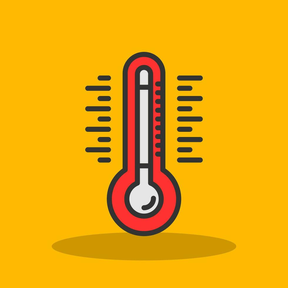 Thermometer Vector Icon Design