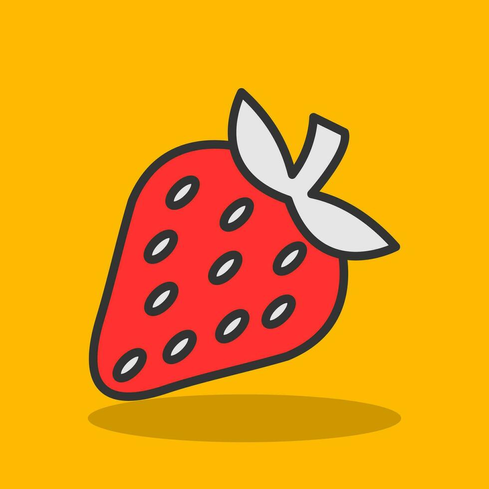 Strawberry Vector Icon Design