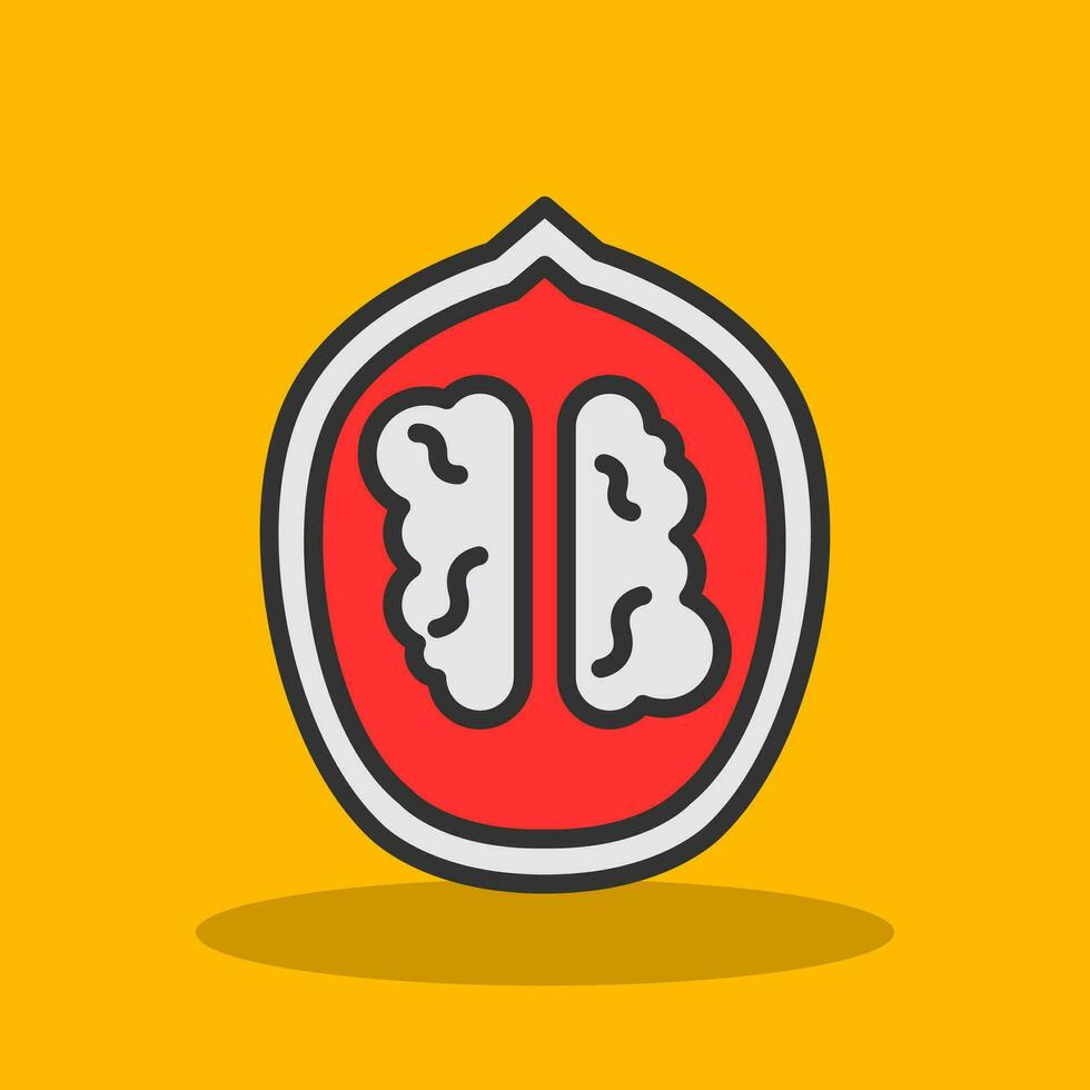 Walnut Vector Icon Design
