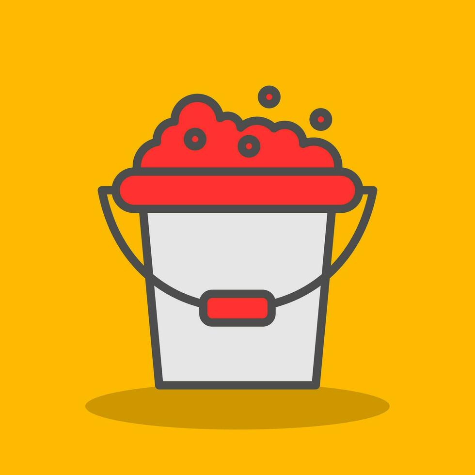 Bucket Vector Icon Design