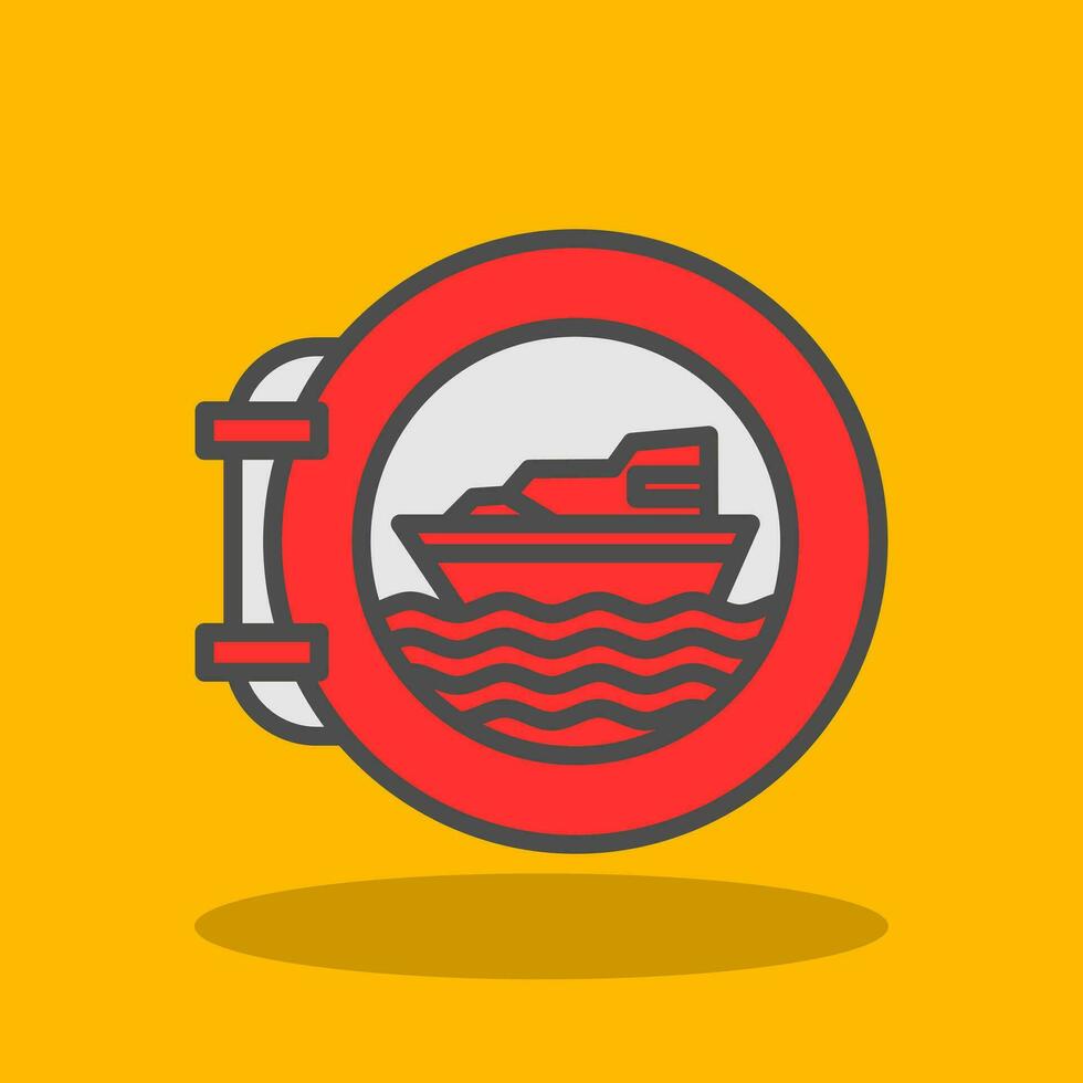 Porthole Vector Icon Design
