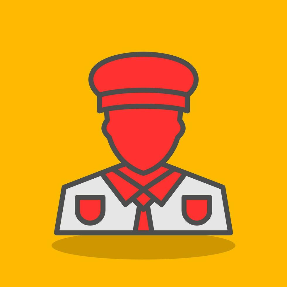 Captain Vector Icon Design