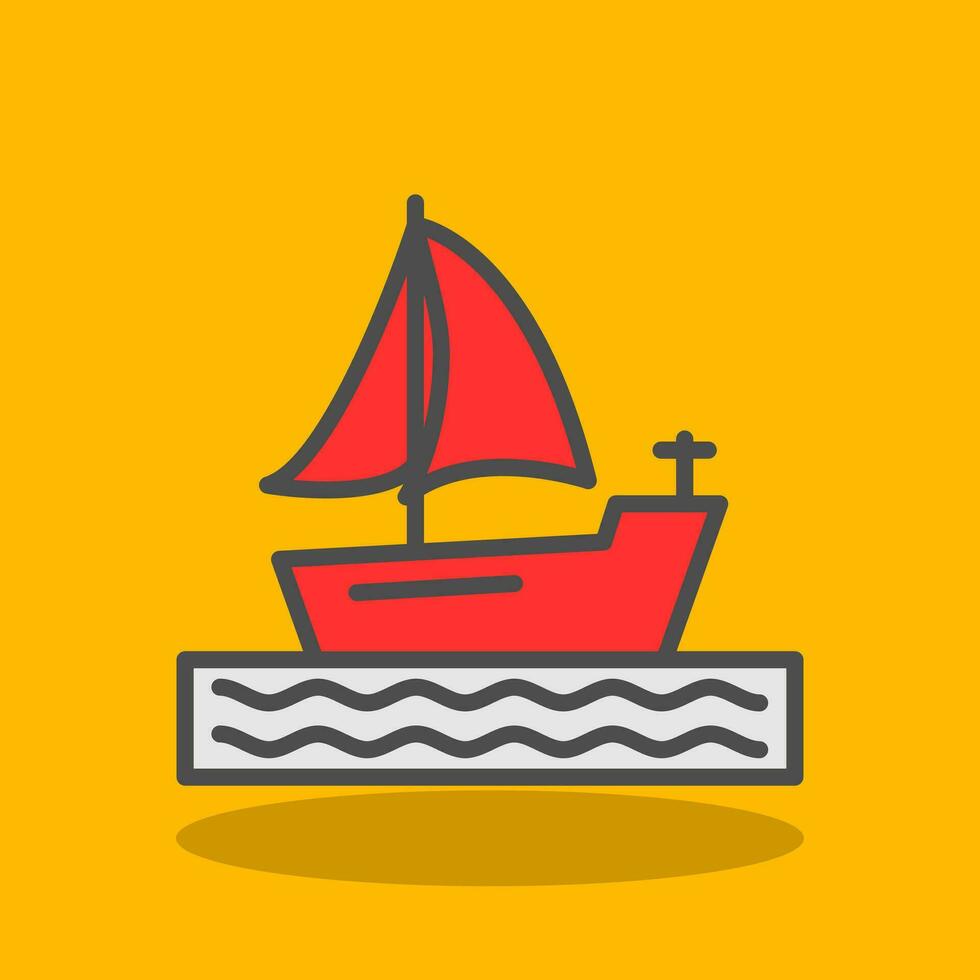 Boat Vector Icon Design