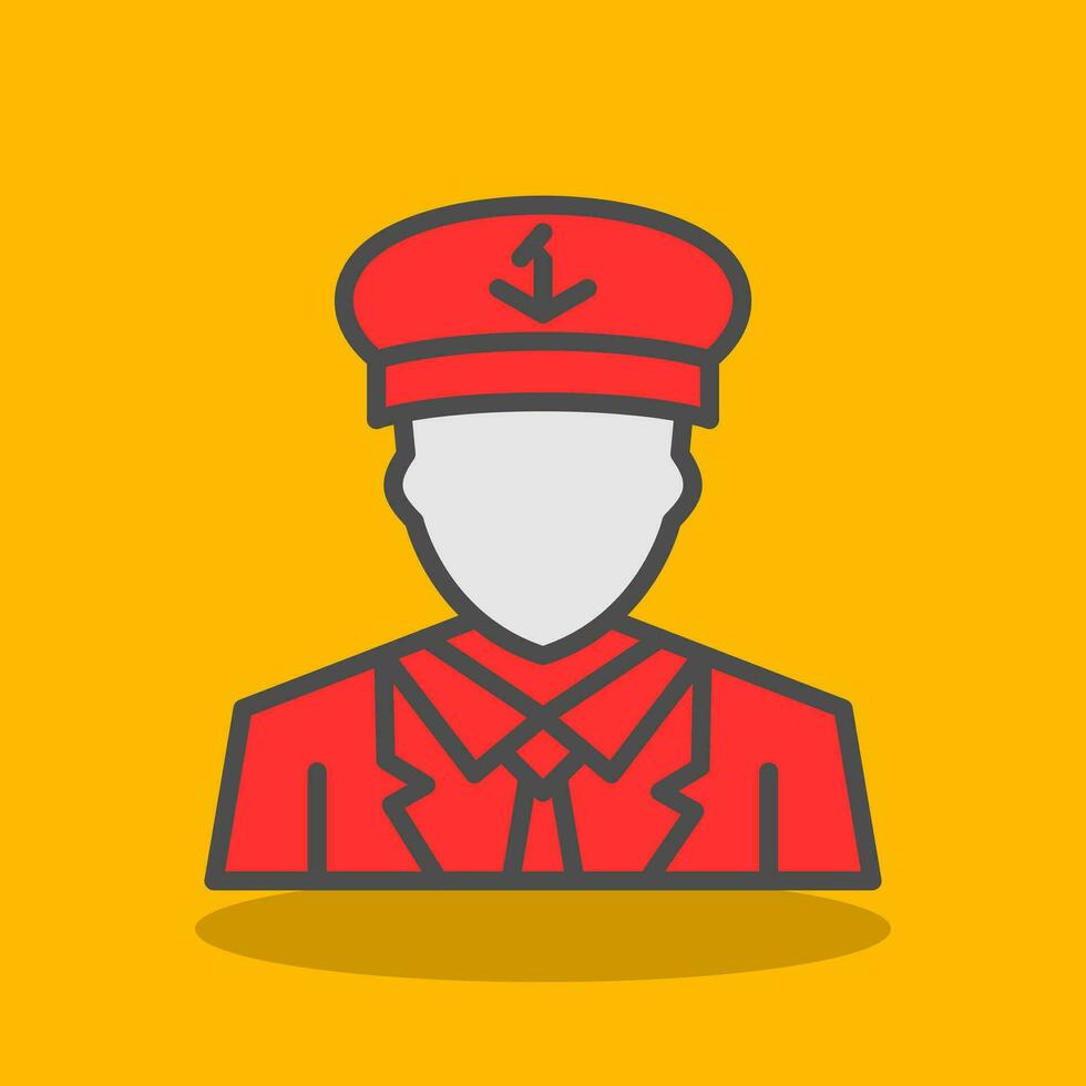 Captain Vector Icon Design