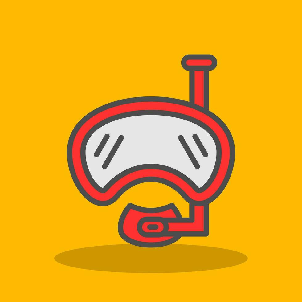 Diving mask Vector Icon Design