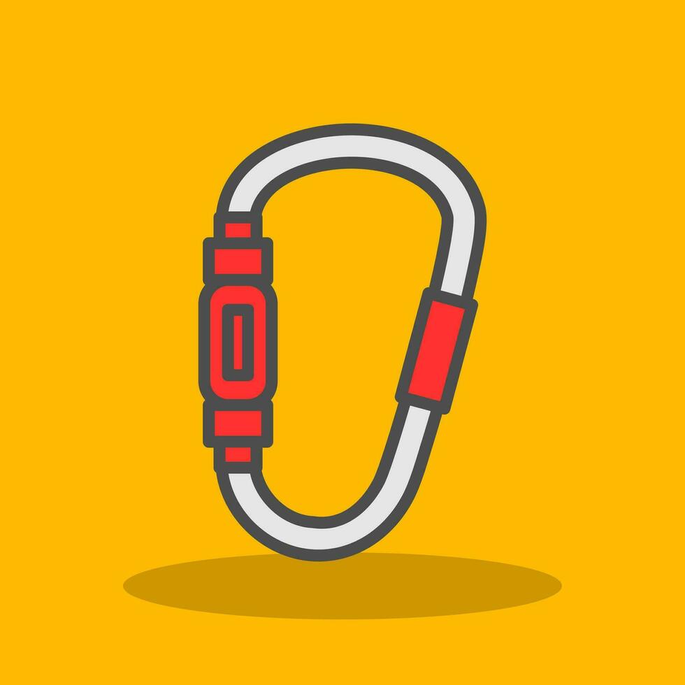 Carabiner Vector Icon Design