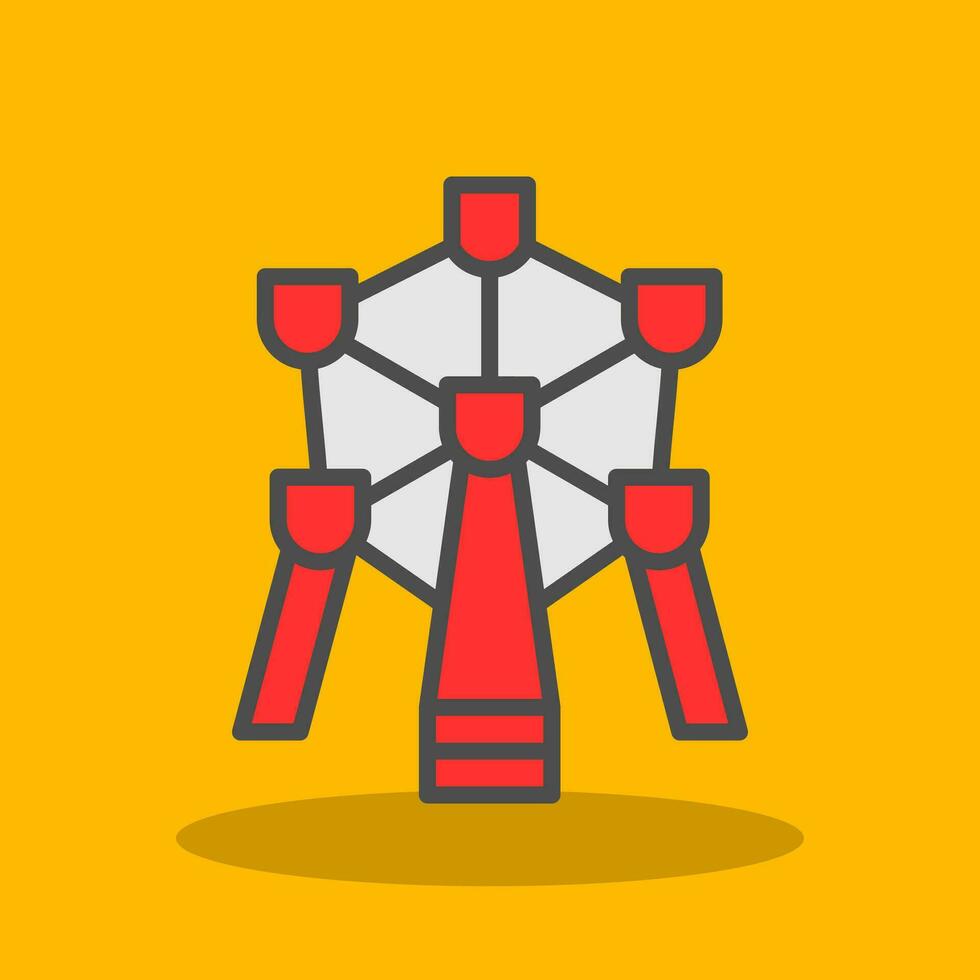 Atomium Vector Icon Design