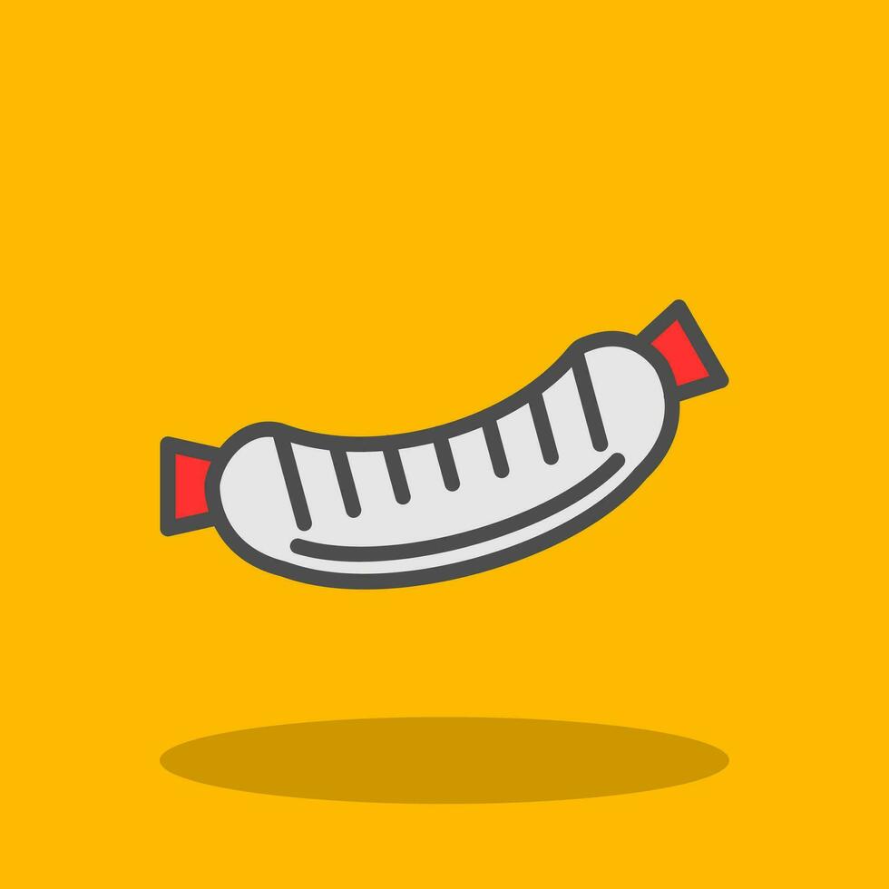 Sausage Vector Icon Design