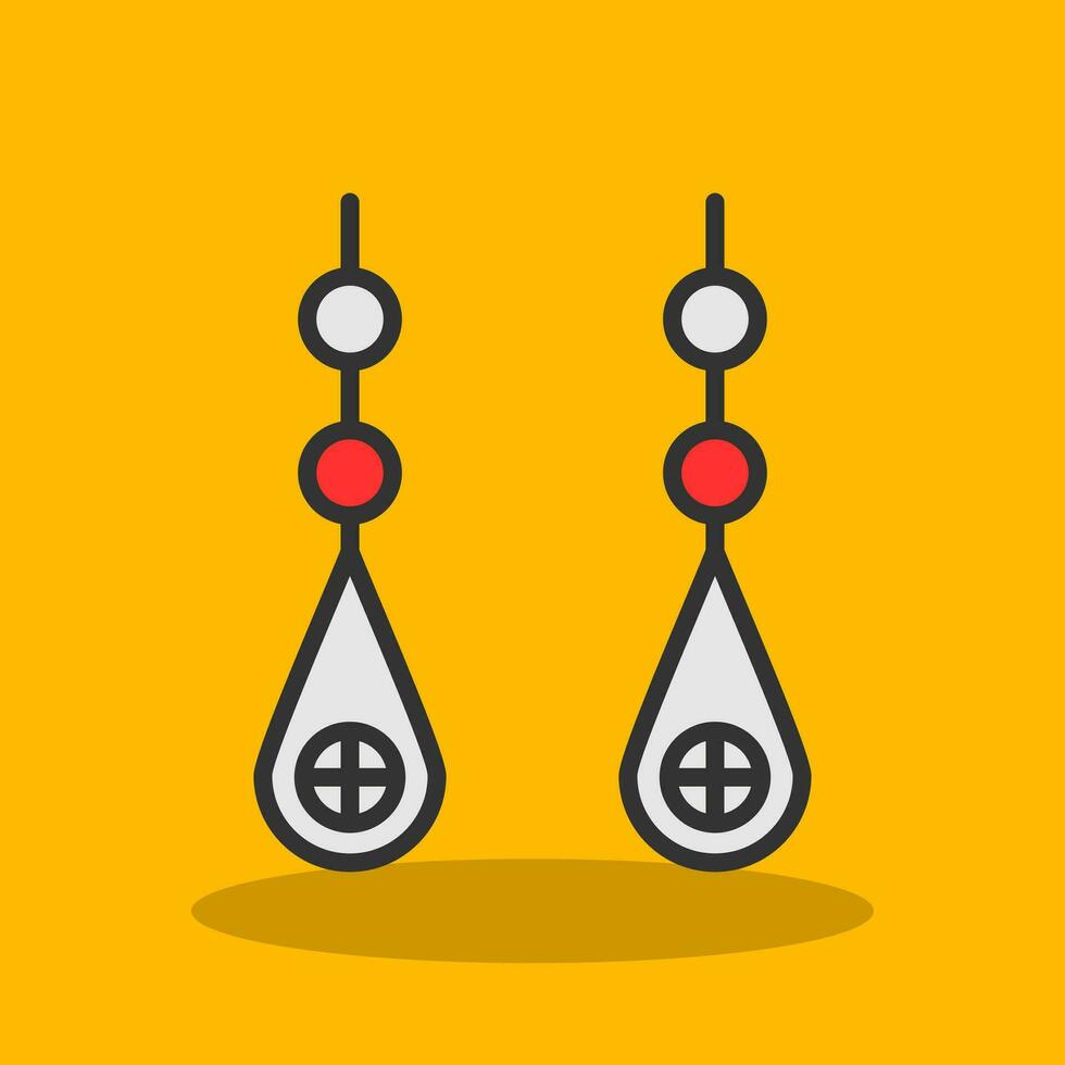 Earring Vector Icon Design