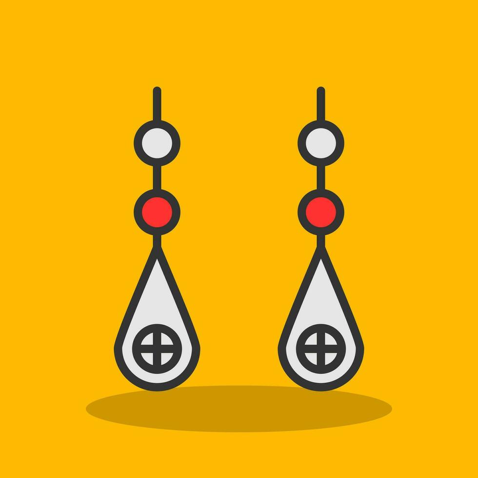 Earring Vector Icon Design