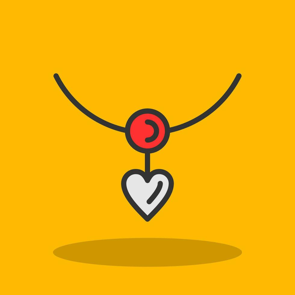 Necklace Vector Icon Design