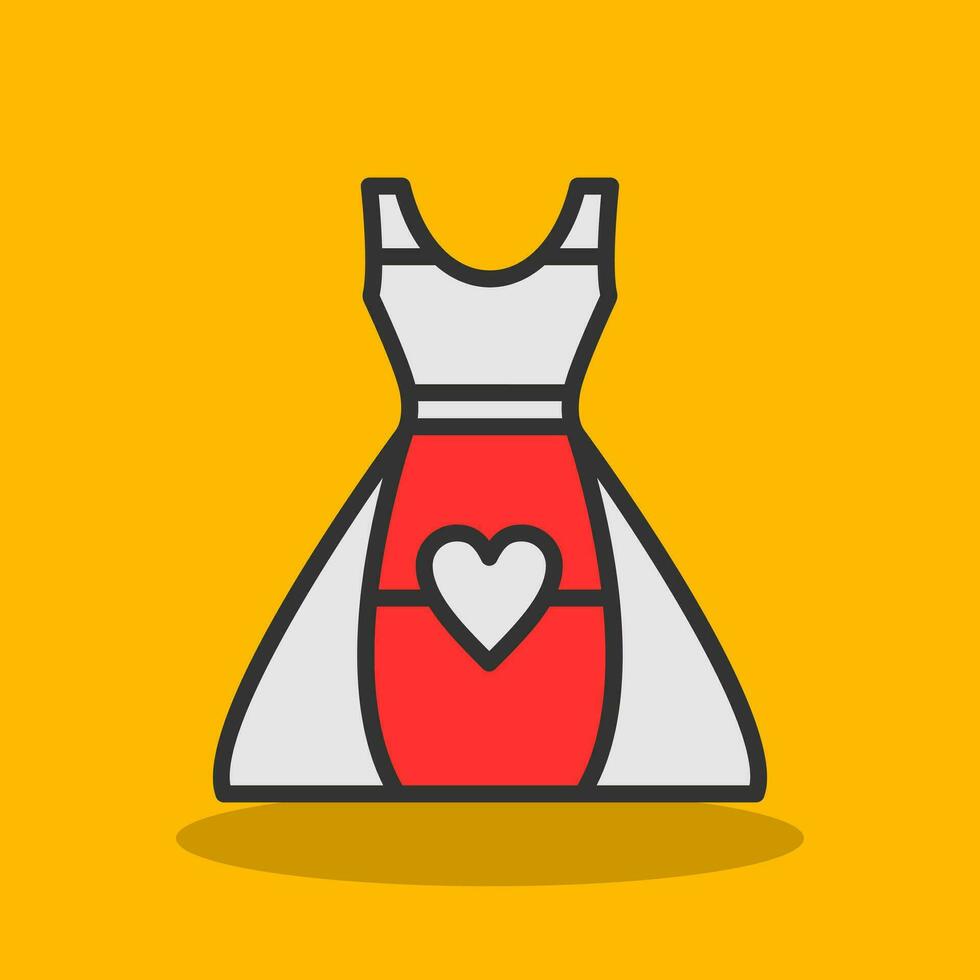 Dress Vector Icon Design