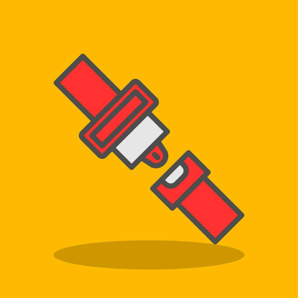 Seat belt Vector Icon Design