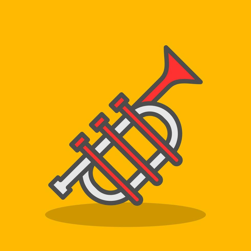 Trumpet Vector Icon Design