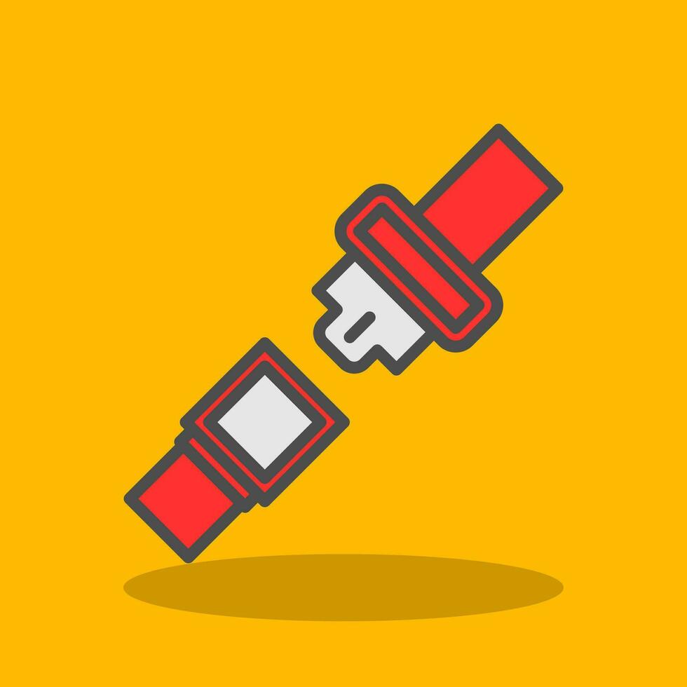 Seat belt Vector Icon Design