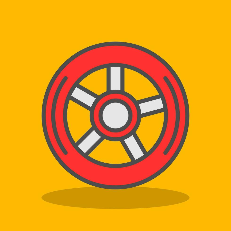 Wheel Vector Icon Design