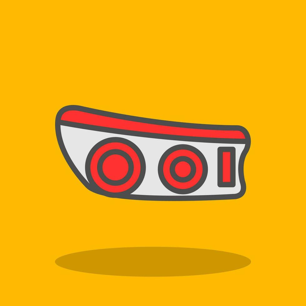 Head light Vector Icon Design