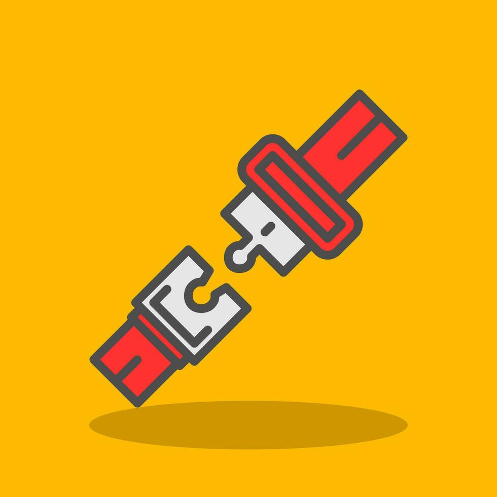 Seatbelt Vector Icon Design