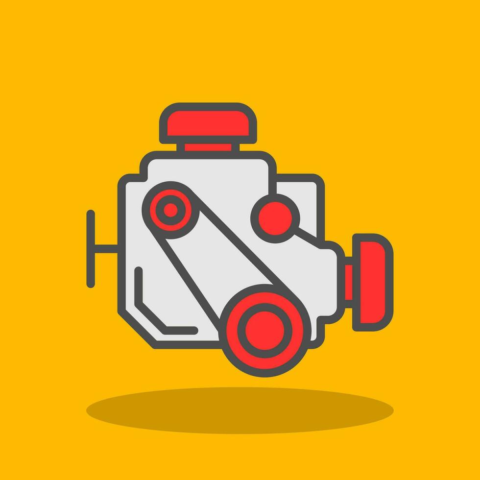 Car engine Vector Icon Design