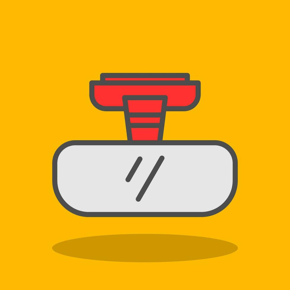 Rearview mirror Vector Icon Design