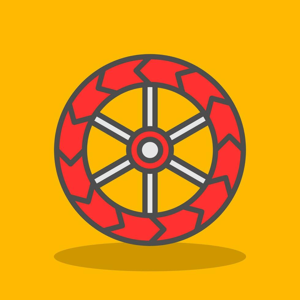 Wheels Vector Icon Design