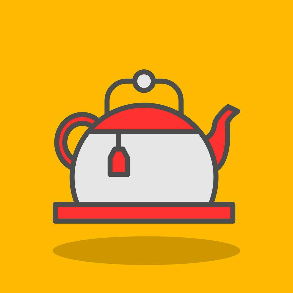 Teapot Vector Icon Design