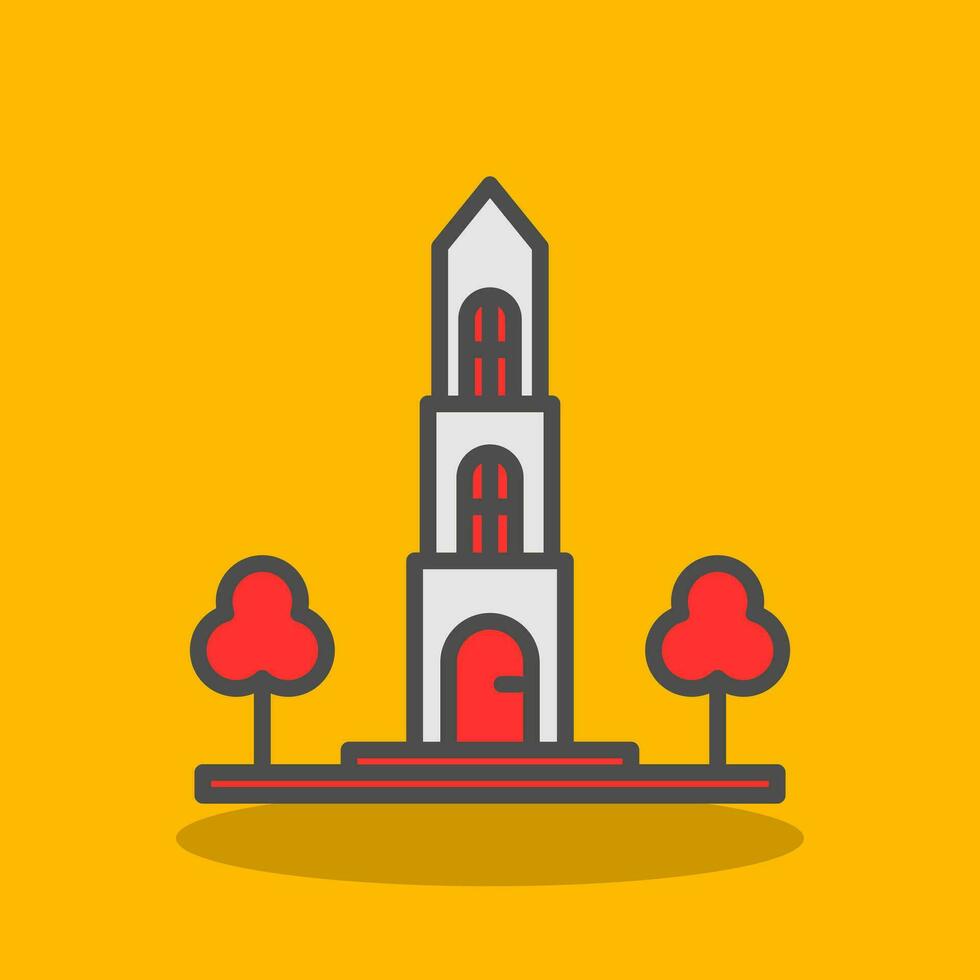 Dom tower Vector Icon Design
