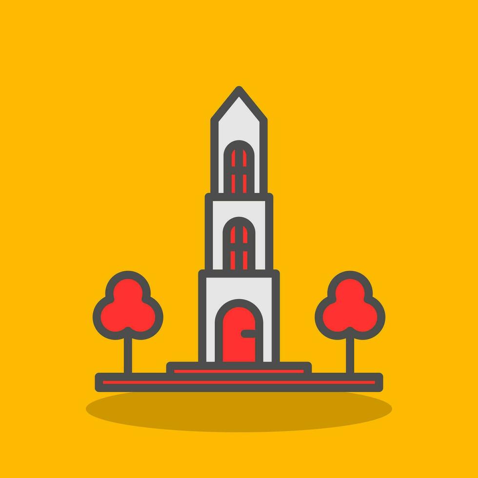 dom torre vector icono diseño