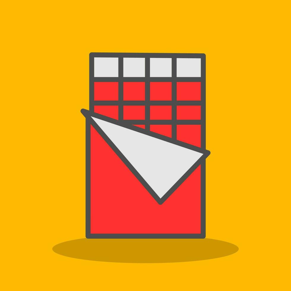 Chocolate bar Vector Icon Design