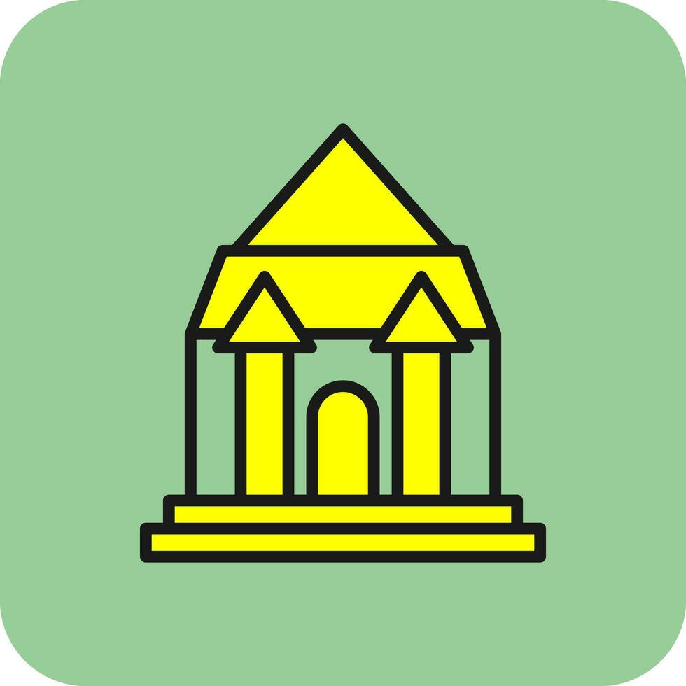 Keukenhof castle Vector Icon Design