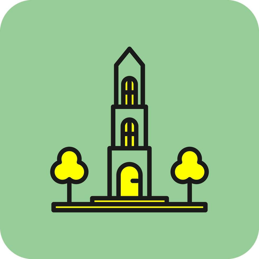 Dom tower Vector Icon Design