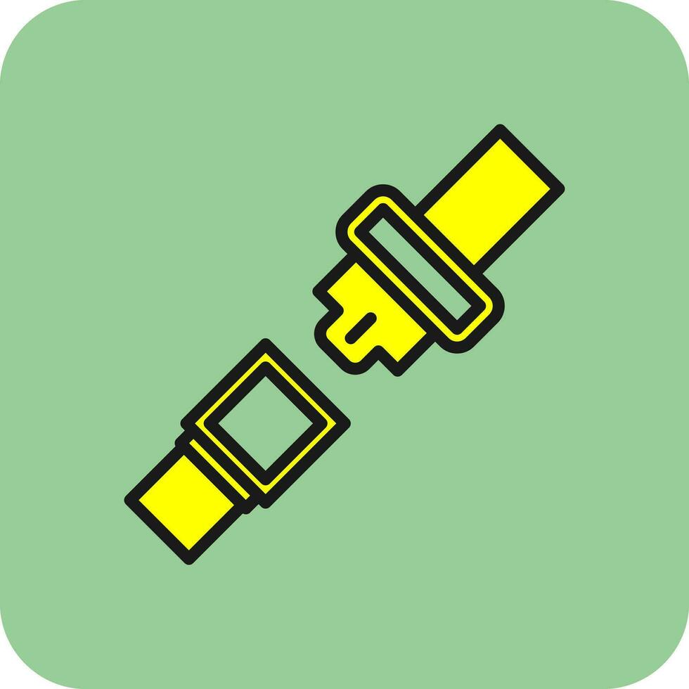 Seat belt Vector Icon Design