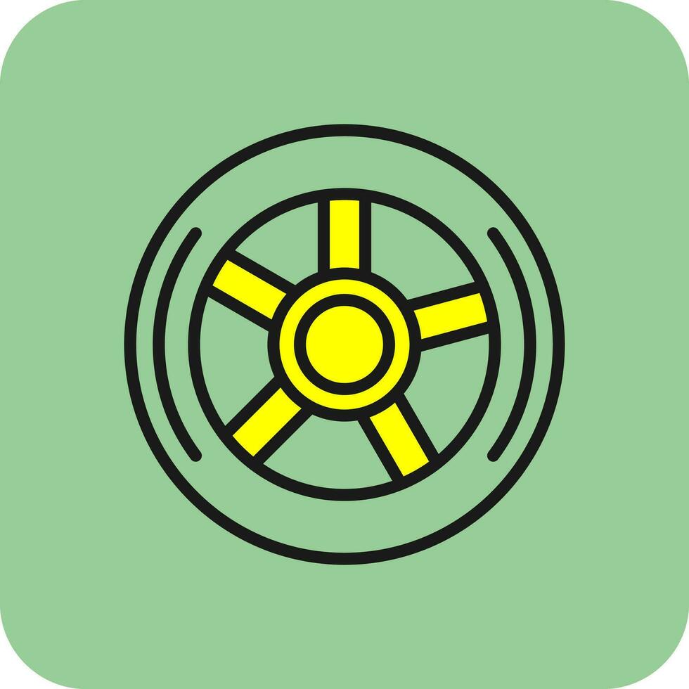 Wheel Vector Icon Design