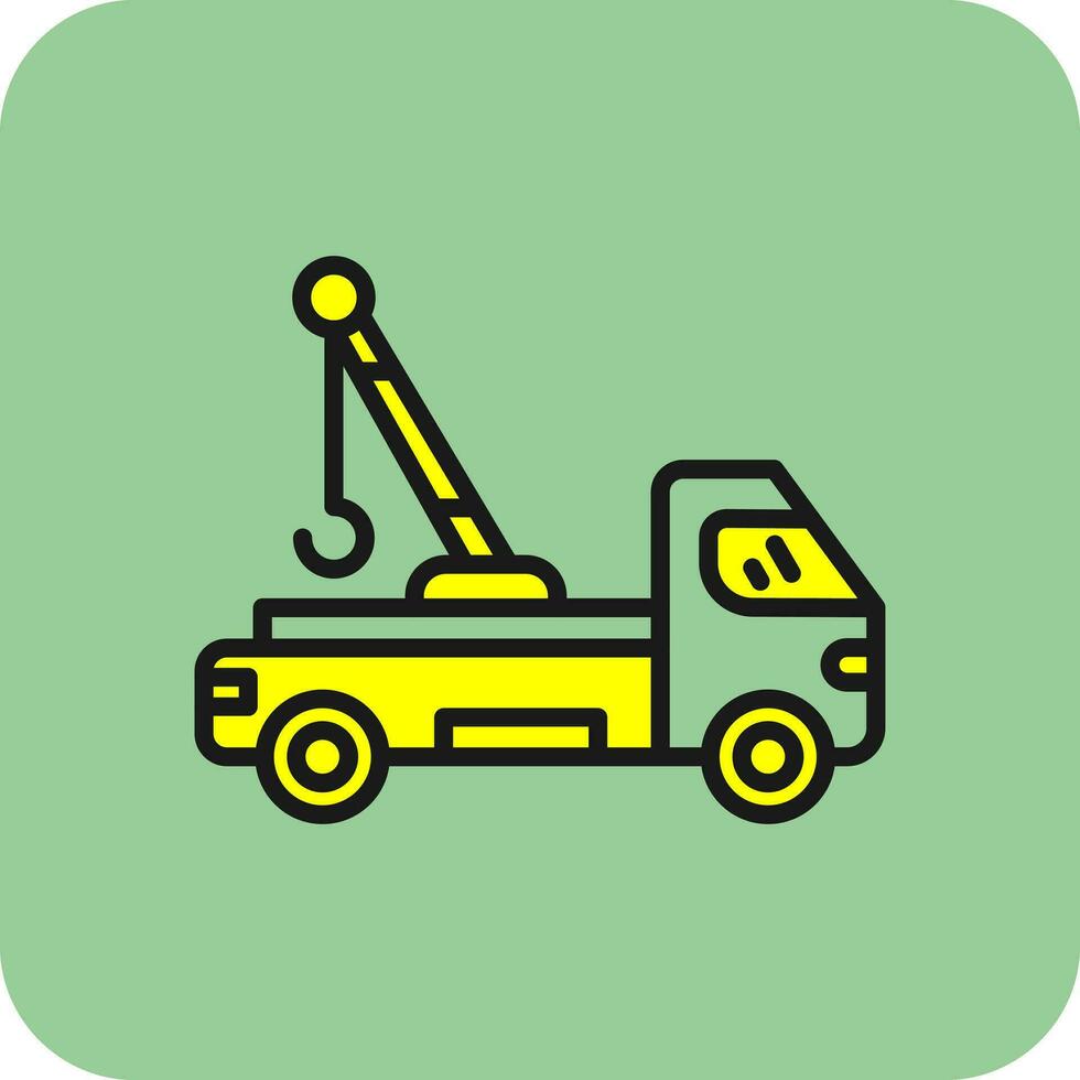 Tow truck Vector Icon Design