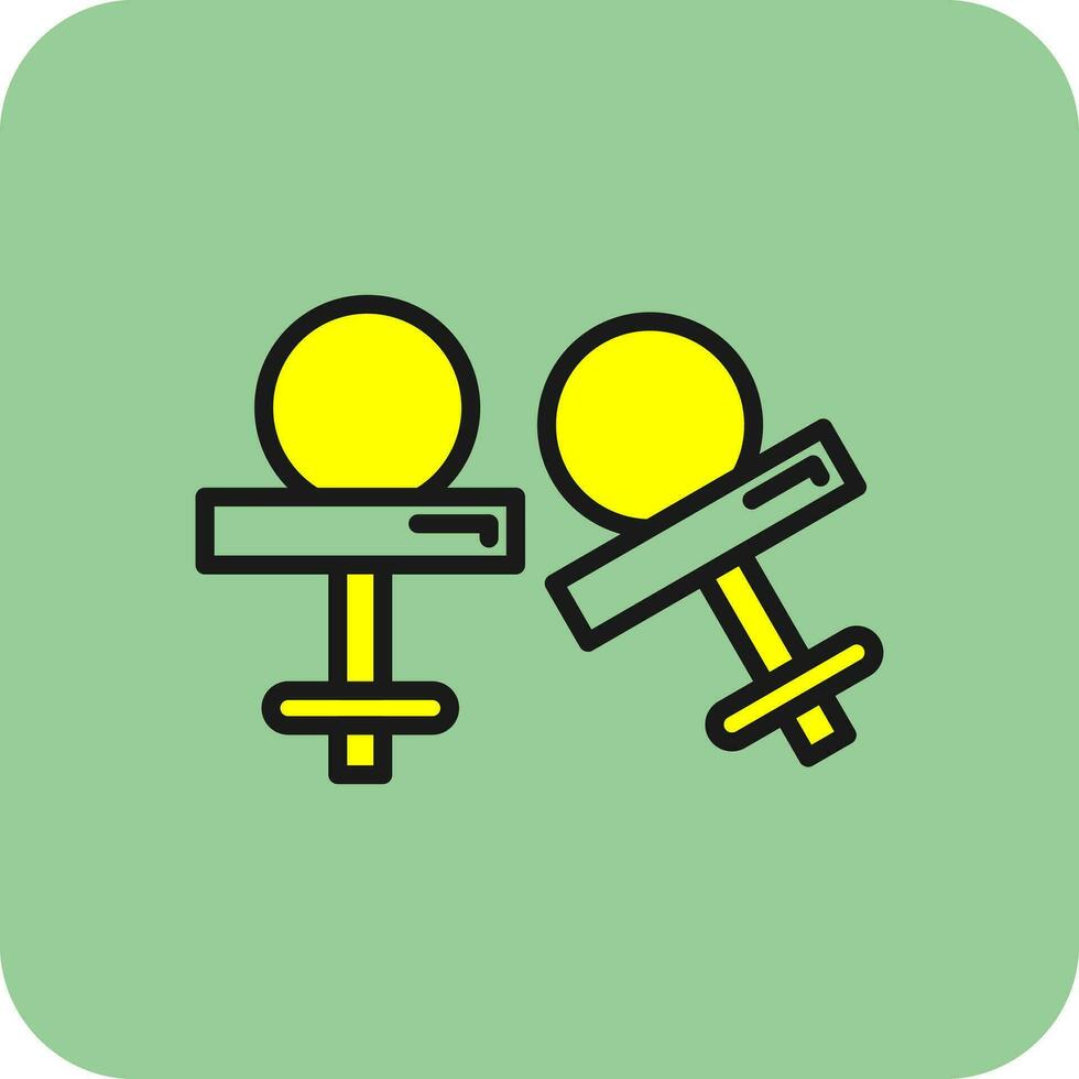 Cufflinks Vector Icon Design