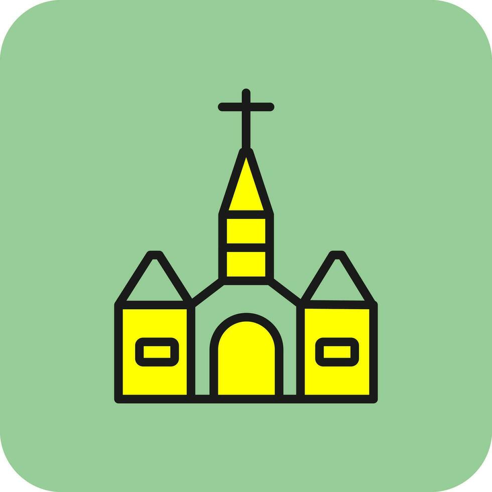 catedral vector icono diseño