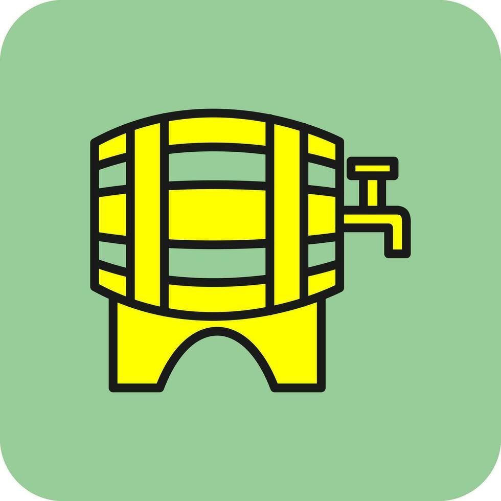 Beer keg Vector Icon Design