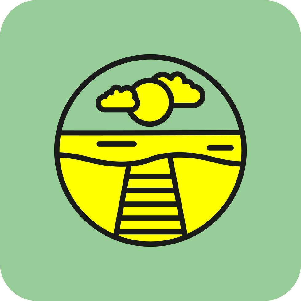 Pier Vector Icon Design