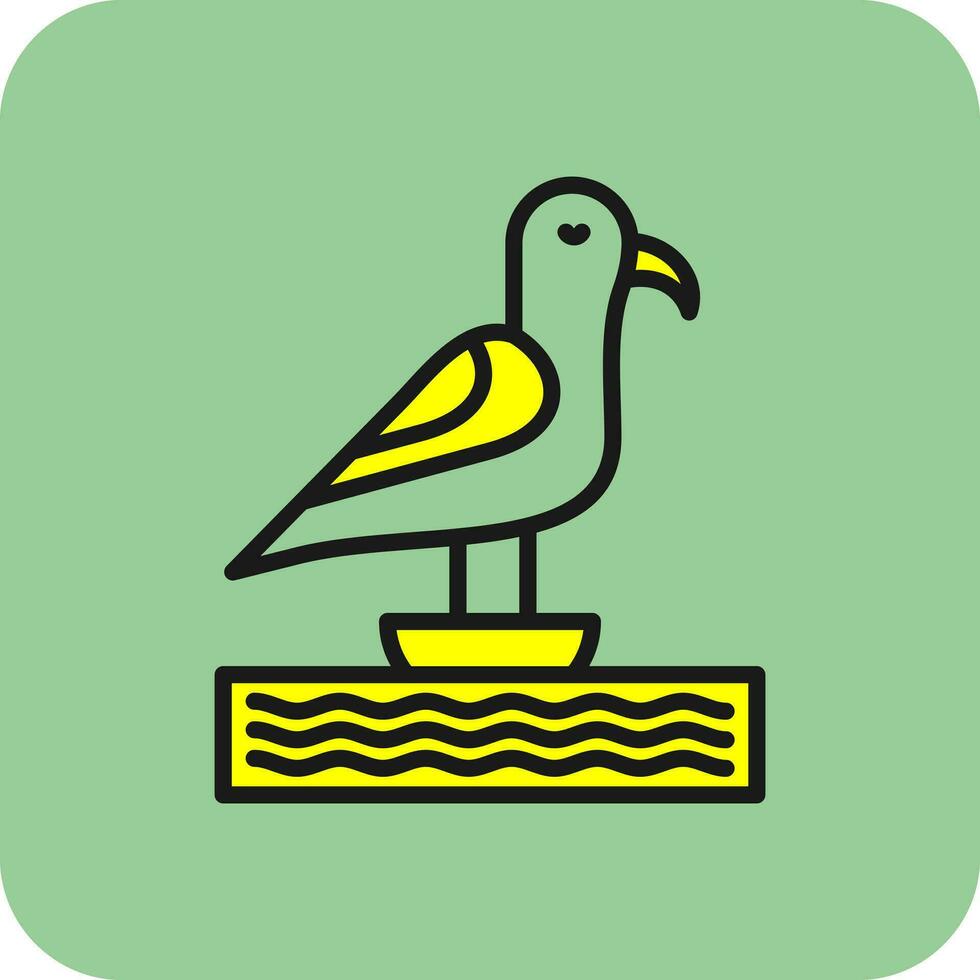 Seagull Vector Icon Design