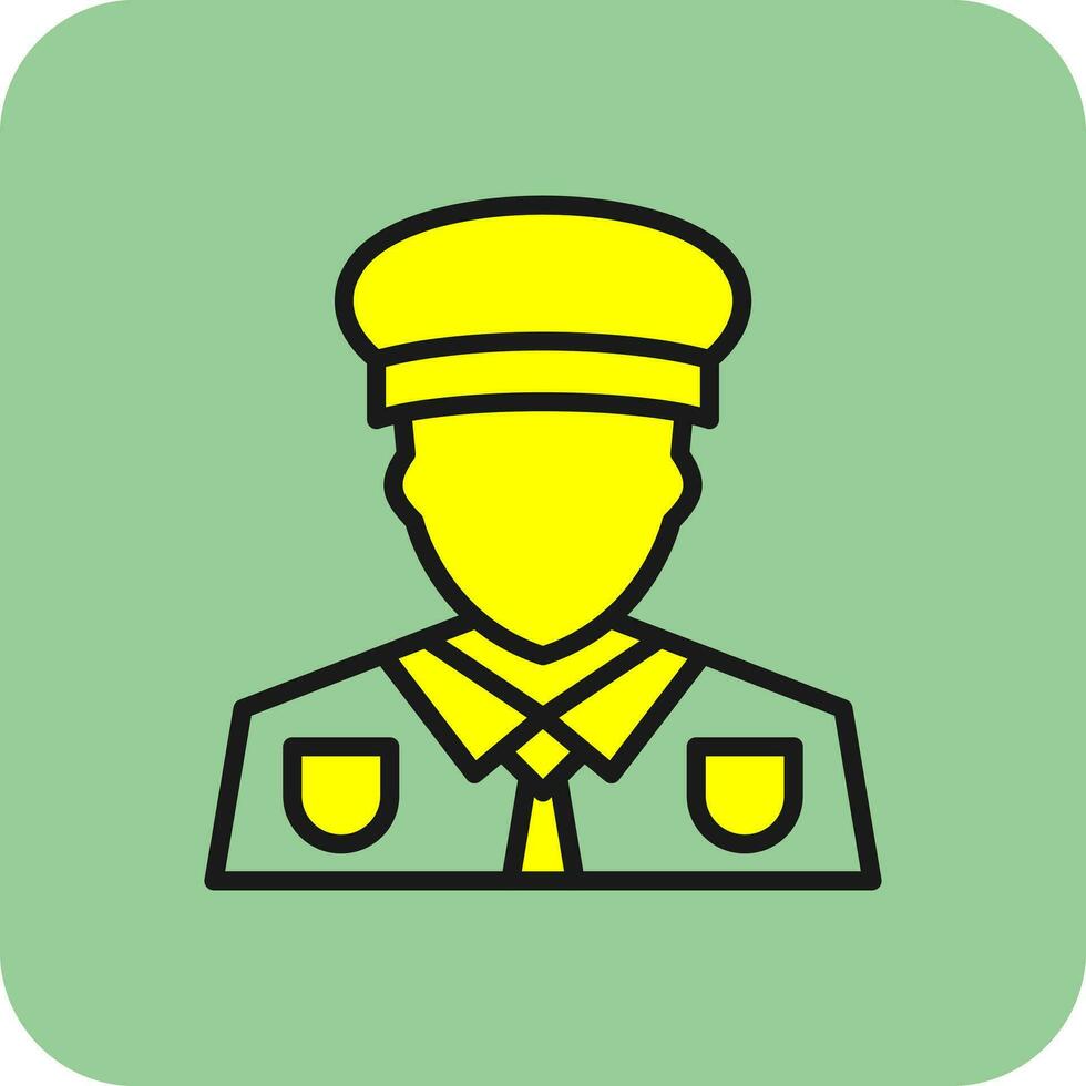 Captain Vector Icon Design