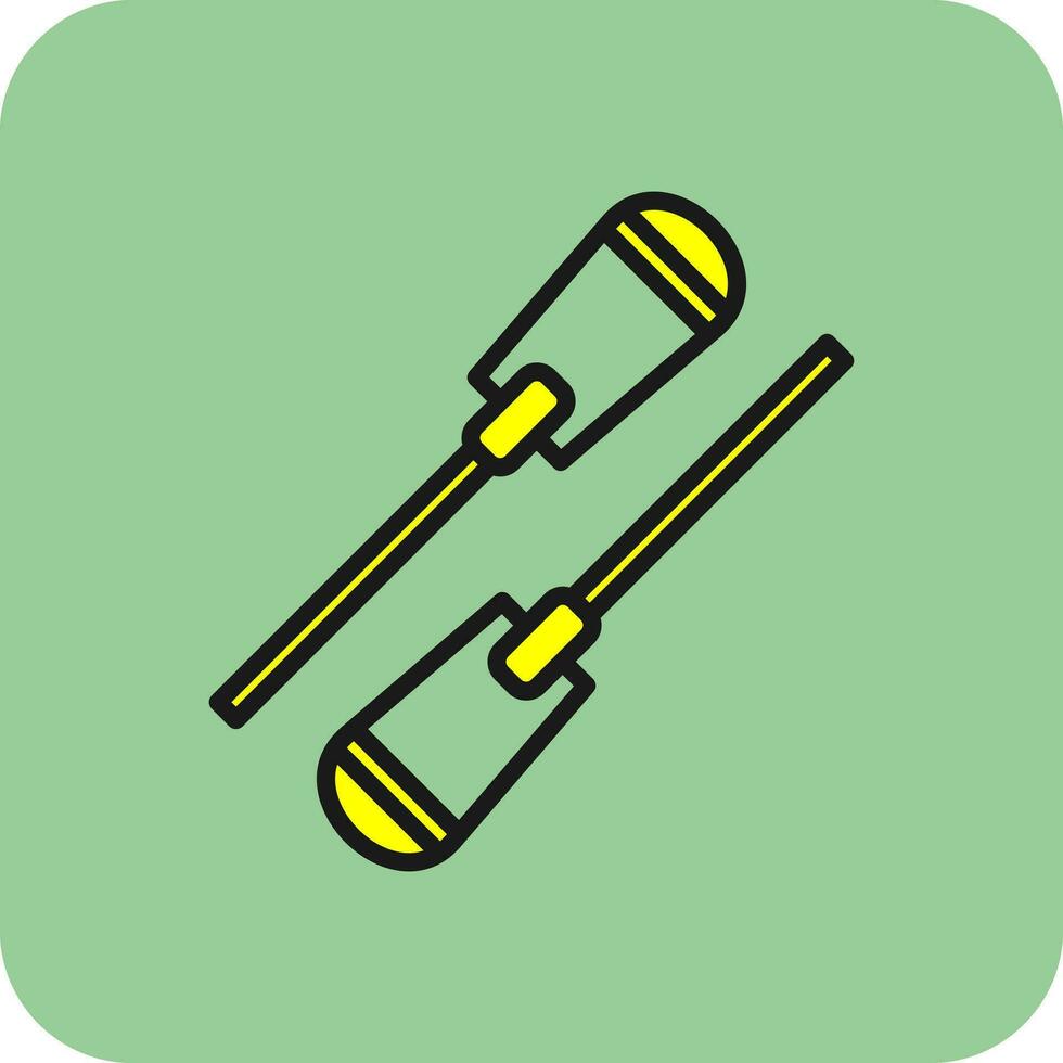 Oar Vector Icon Design