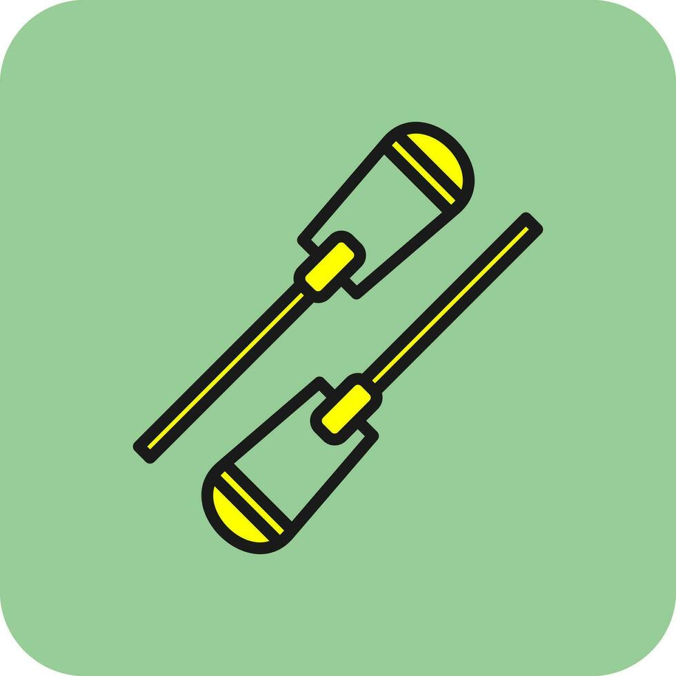 Oar Vector Icon Design