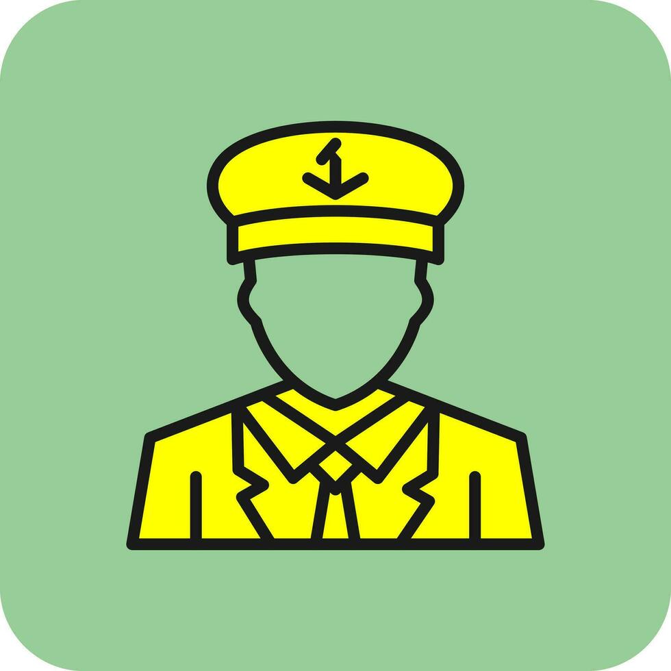 Captain Vector Icon Design