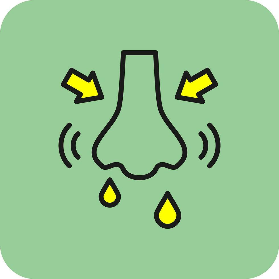 Rhinitis Vector Icon Design