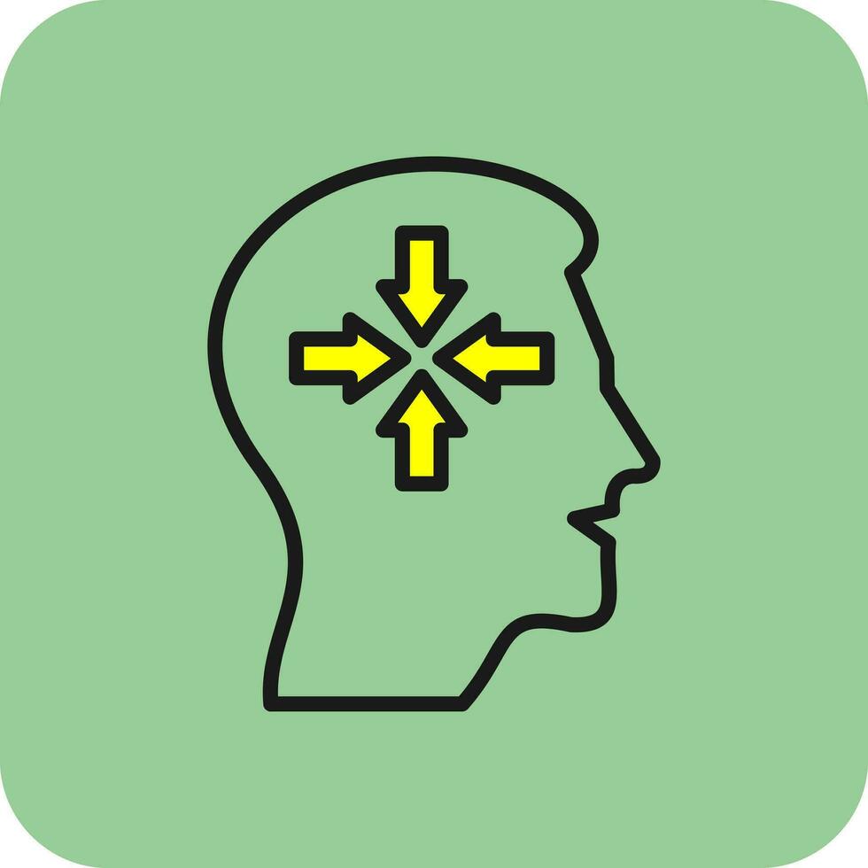 Decreased concentration Vector Icon Design