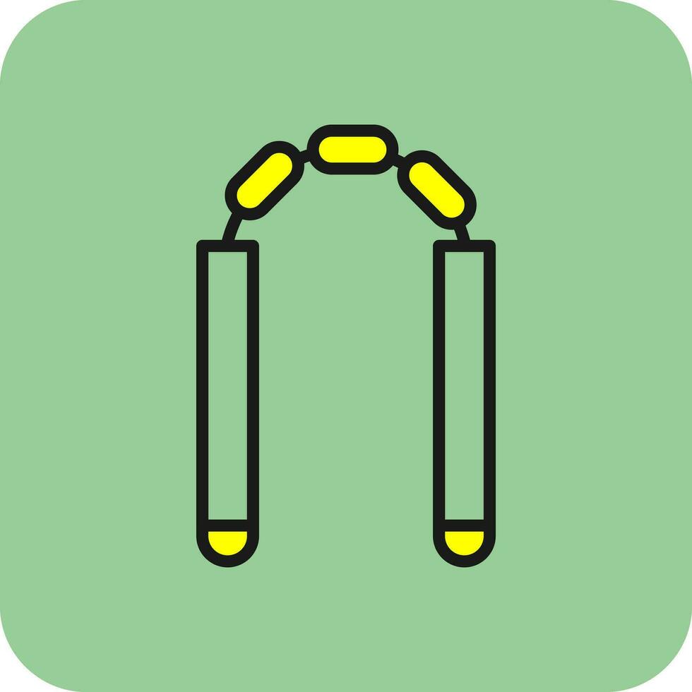 Nunchaku Vector Icon Design