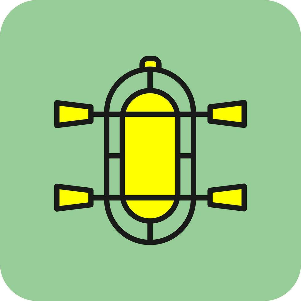 Rafting Vector Icon Design